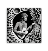 R&B Groove Wrapped Canvas